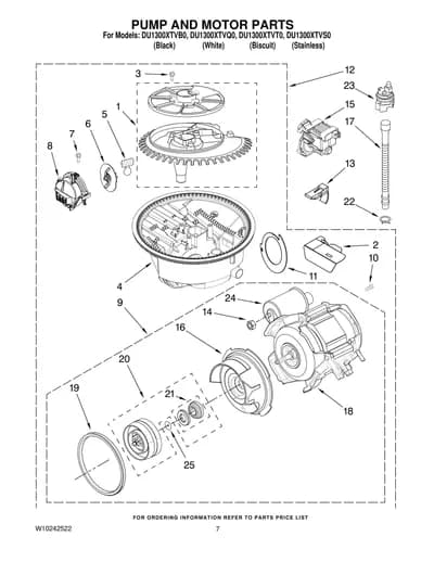 PUMP AND MOTOR PARTS
