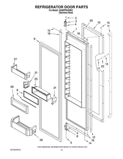 REFRIGERATOR DOOR PARTS