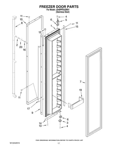 FREEZER DOOR PARTS