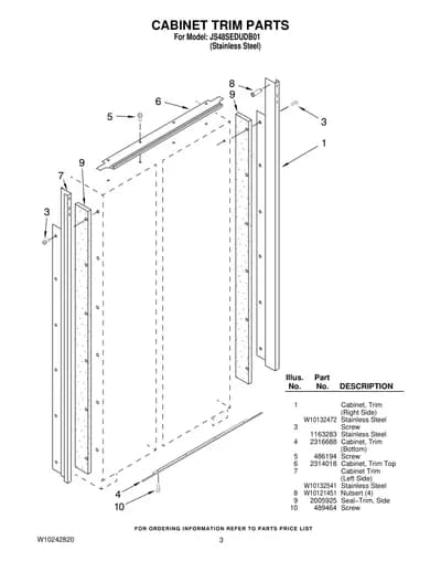 CABINET TRIM PARTS