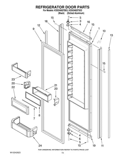 REFRIGERATOR DOOR PARTS