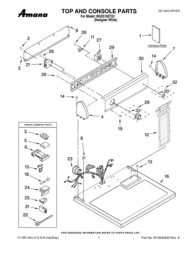 TOP AND CONSOLE PARTS