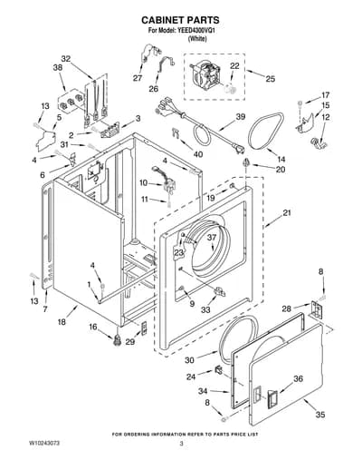 CABINET PARTS