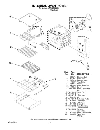 INTERNAL OVEN PARTS