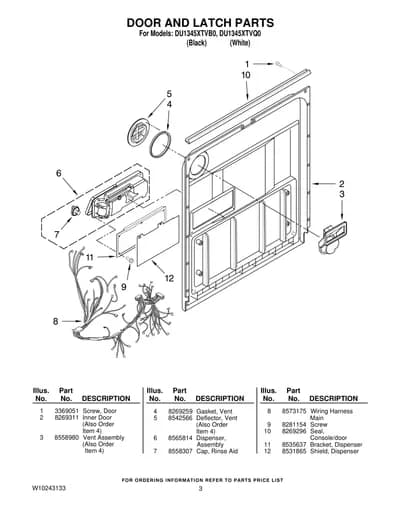 DOOR AND LATCH PARTS