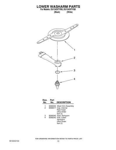LOWER WASHARM PARTS