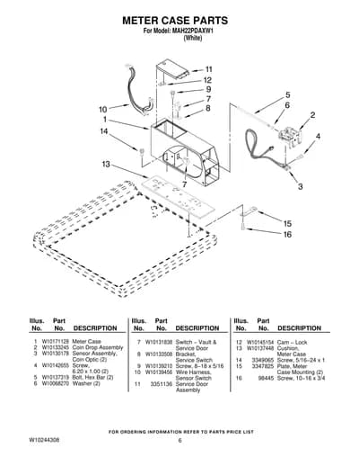 METER CASE PARTS