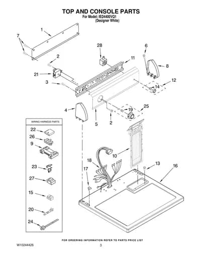 TOP AND CONSOLE PARTS