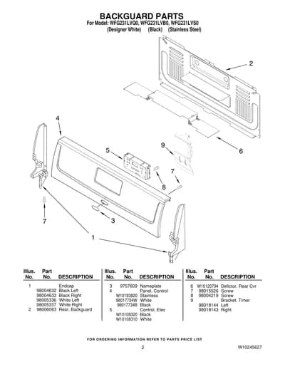 BACKGUARD PARTS