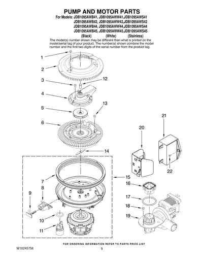 PUMP AND MOTOR PARTS
