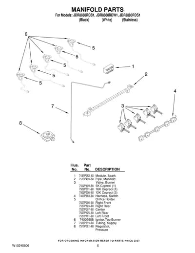 MANIFOLD PARTS