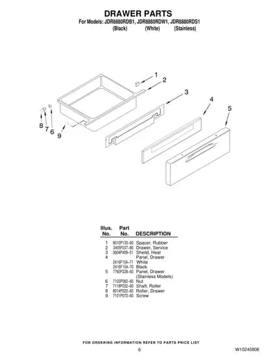 DRAWER PARTS