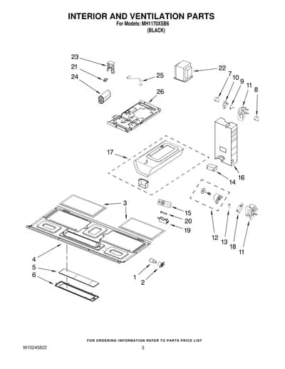INTERIOR AND VENTILATION PARTS