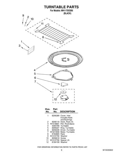 TURNTABLE PARTS