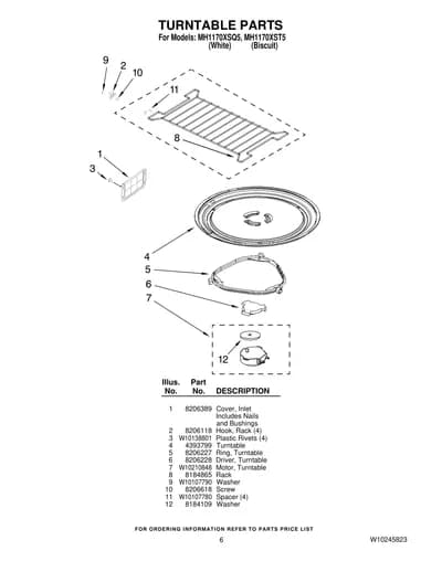 TURNTABLE PARTS