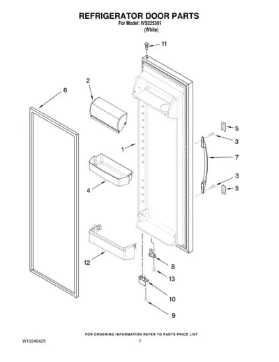 REFRIGERATOR DOOR PARTS