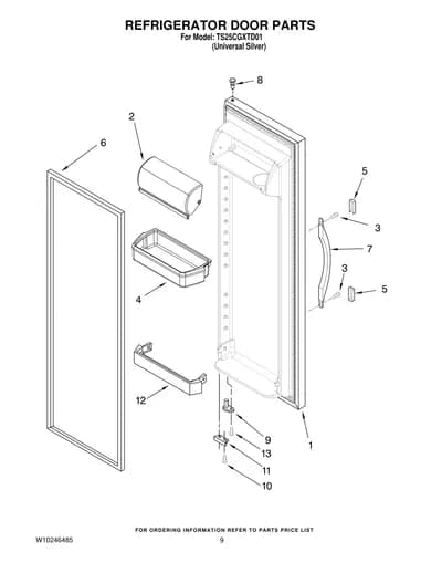 REFRIGERATOR DOOR PARTS