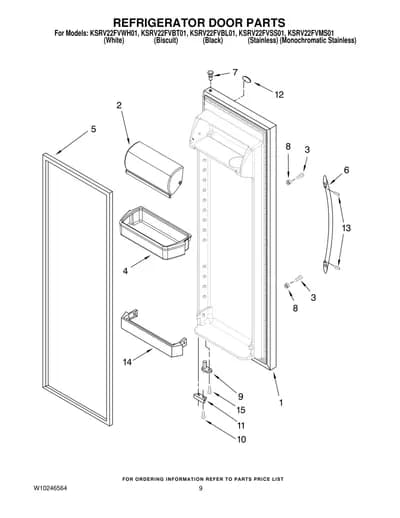 REFRIGERATOR DOOR PARTS