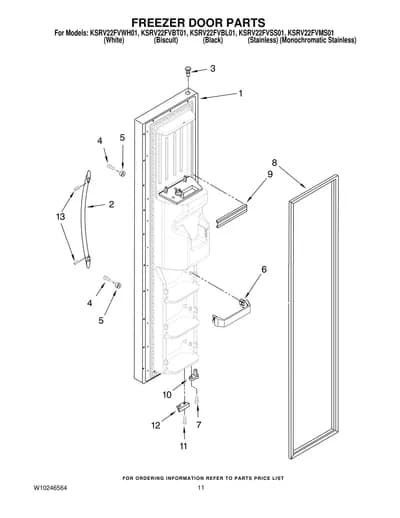 FREEZER DOOR PARTS