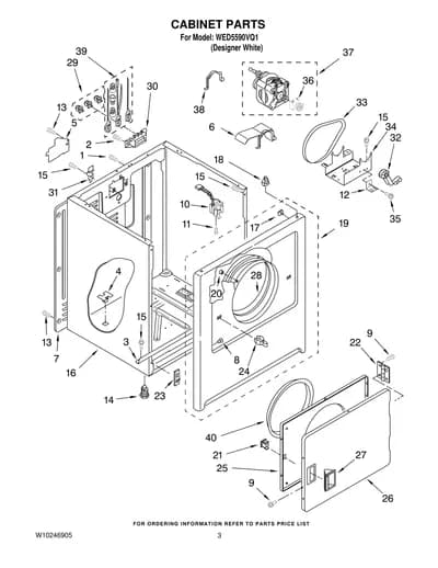 CABINET PARTS