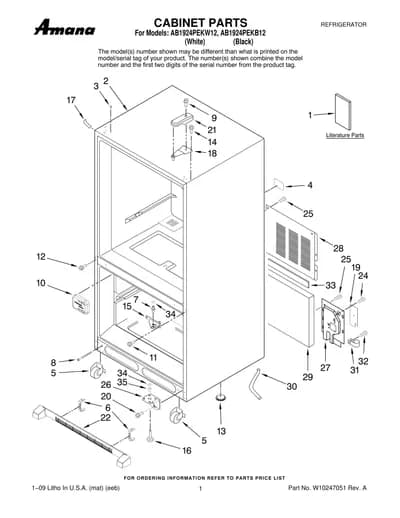 CABINET PARTS