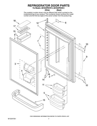 REFRIGERATOR DOOR PARTS