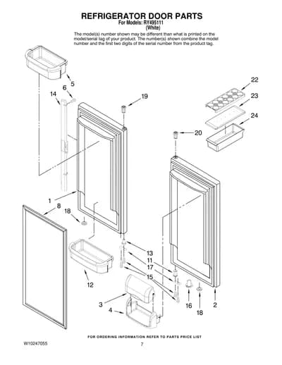 REFRIGERATOR DOOR PARTS