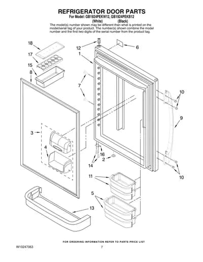 REFRIGERATOR DOOR PARTS