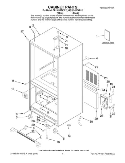 CABINET PARTS