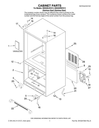 CABINET PARTS