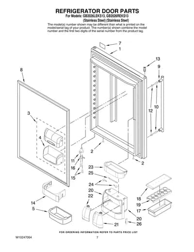 REFRIGERATOR DOOR PARTS