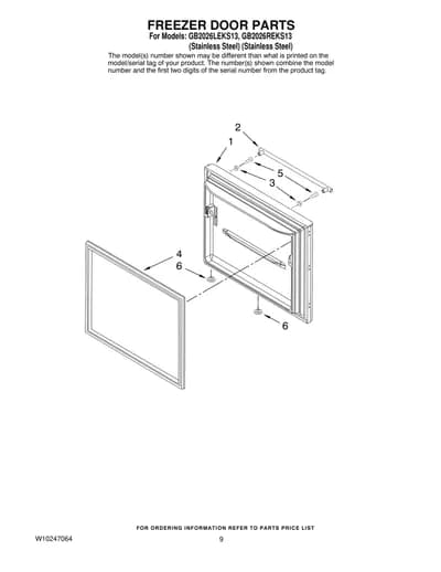 FREEZER DOOR PARTS