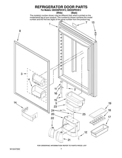 REFRIGERATOR DOOR PARTS