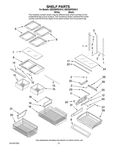 SHELF PARTS