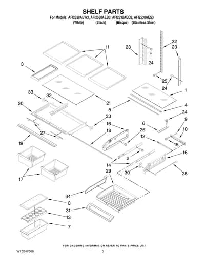SHELF PARTS