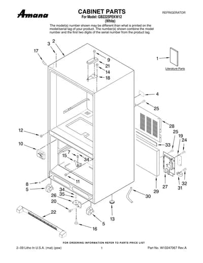 CABINET PARTS