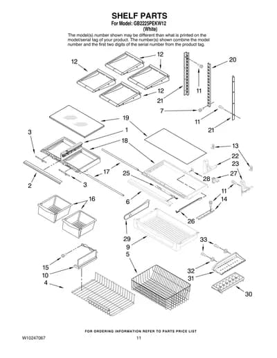 SHELF PARTS