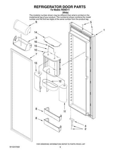 REFRIGERATOR DOOR PARTS