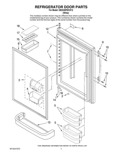 REFRIGERATOR DOOR PARTS