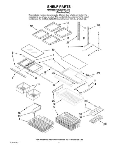 SHELF PARTS