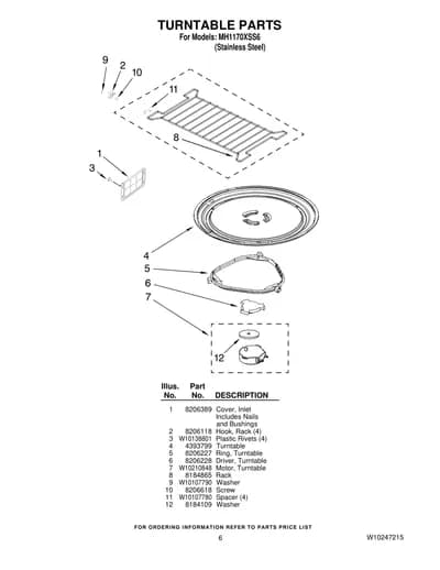 TURNTABLE PARTS