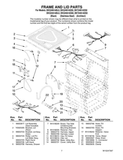 FRAME AND LID PARTS