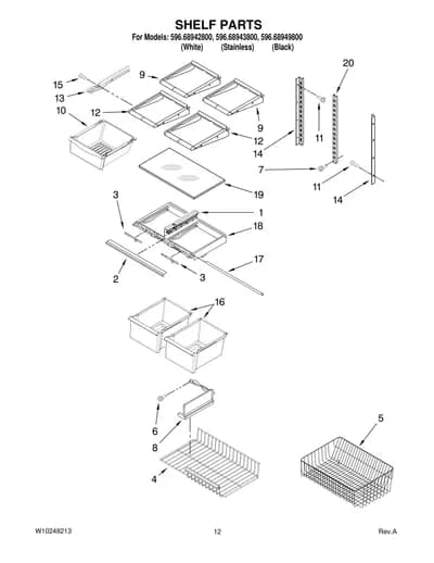 SHELF PARTS