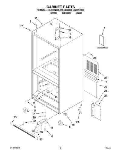 CABINET PARTS