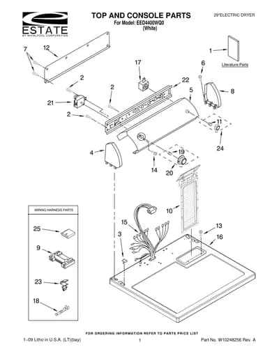 TOP AND CONSOLE PARTS