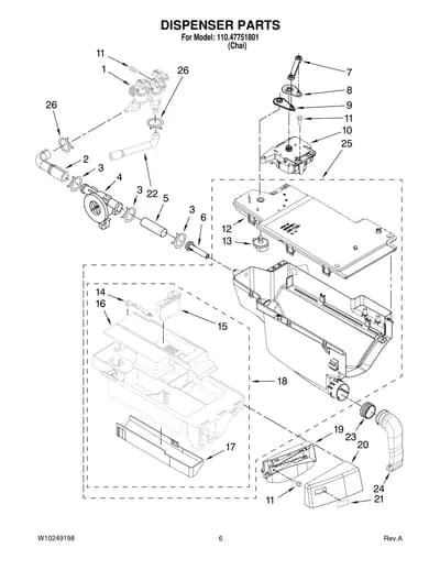 DISPENSER PARTS