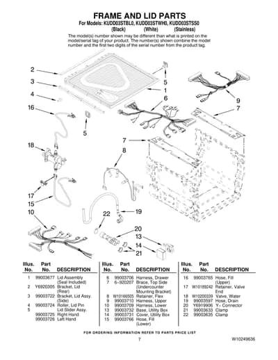 FRAME AND LID PARTS