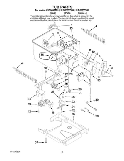 TUB PARTS