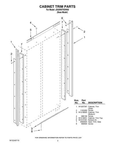 CABINET TRIM PARTS
