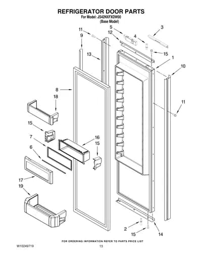 REFRIGERATOR DOOR PARTS